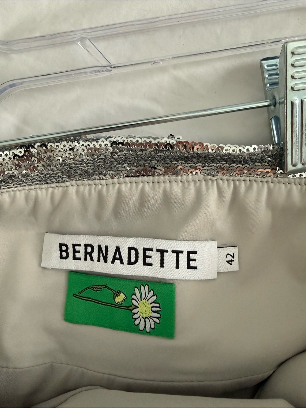 Bernard asymmetric sequined taffeta mini skirt - Picture 6 of 7